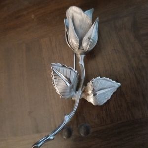 Vintage Giovanni long stem rose brooch